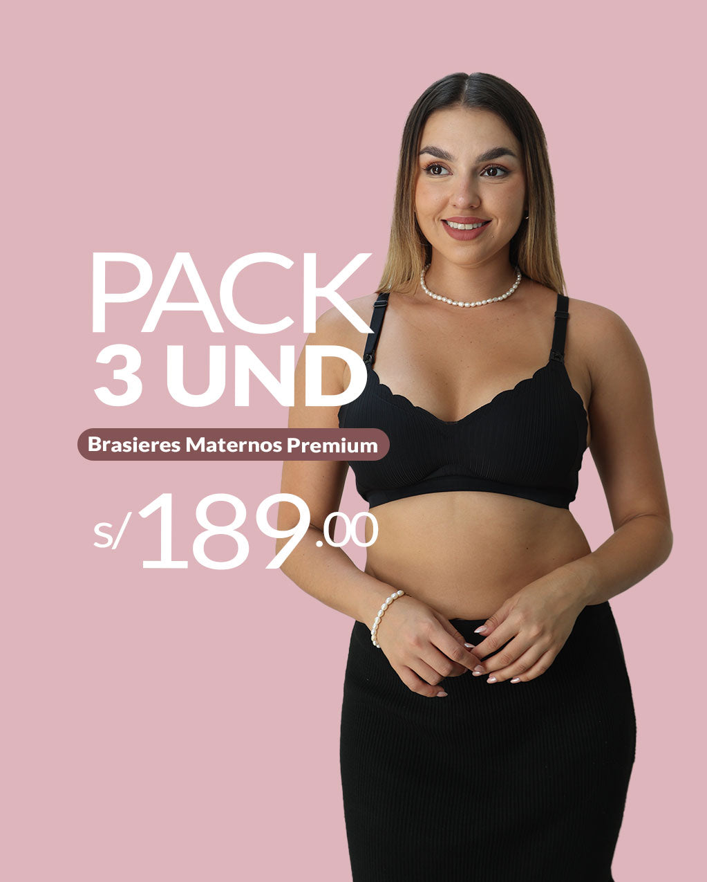 Pack 3 Brasieres Maternos Premium