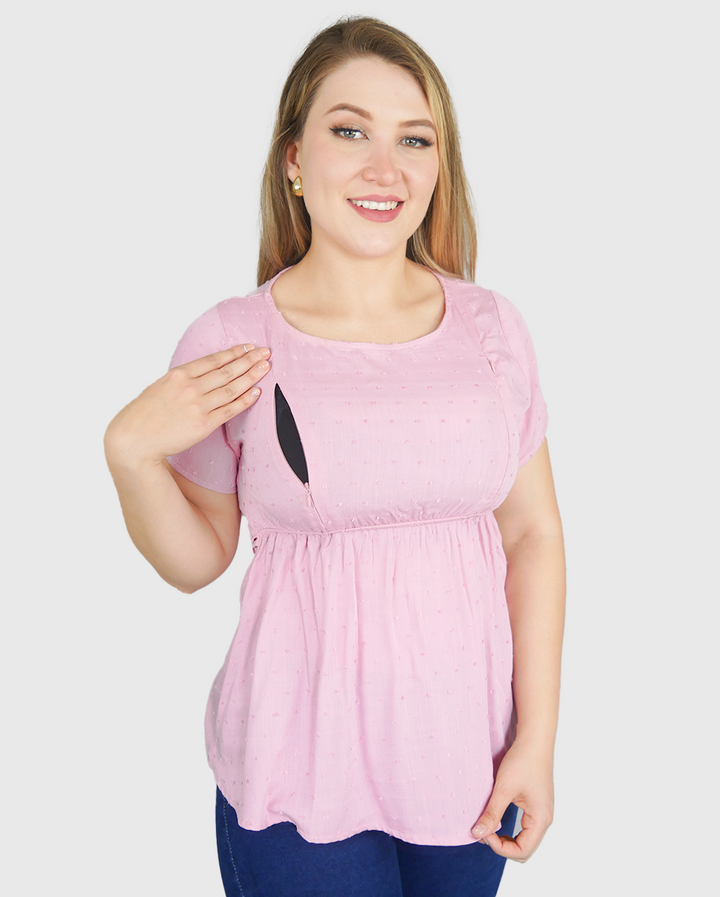 Blusa Lactancia Luana Manga Corta