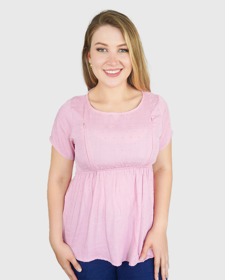 Blusa Lactancia Luana Manga Corta