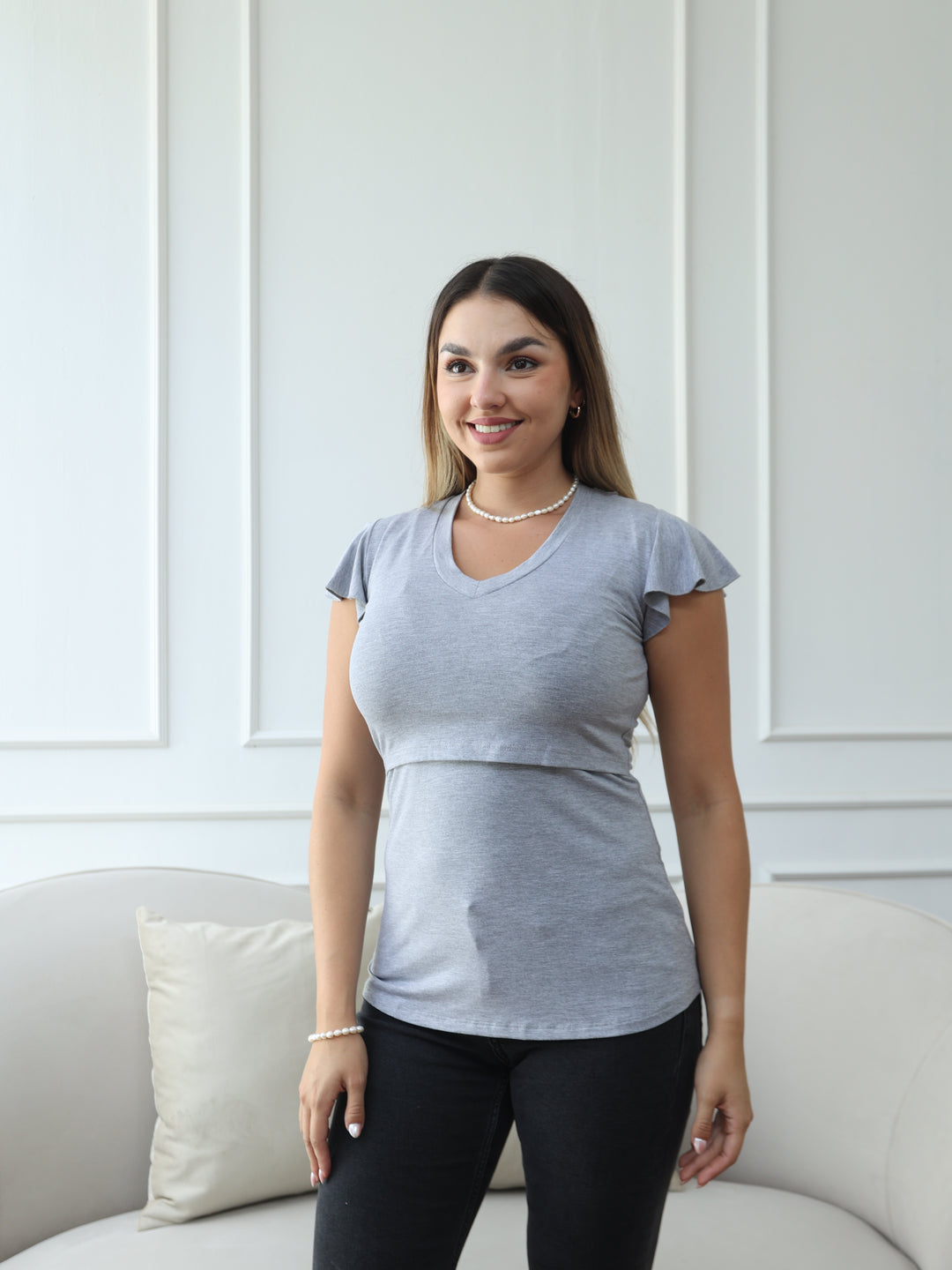 Polo Lactancia Thais Manga Corta