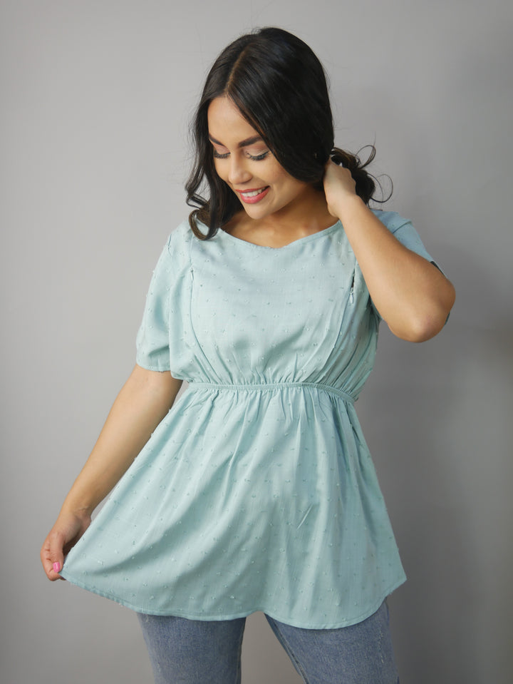Blusa Lactancia Luana Manga Corta