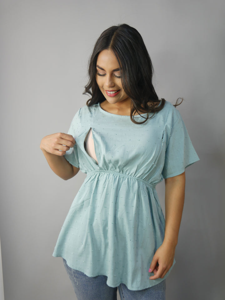 Blusa Lactancia Luana Manga Corta
