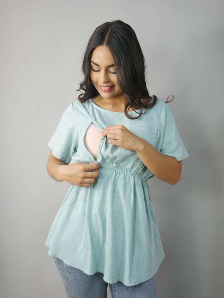 Blusa Lactancia Luana Manga Corta
